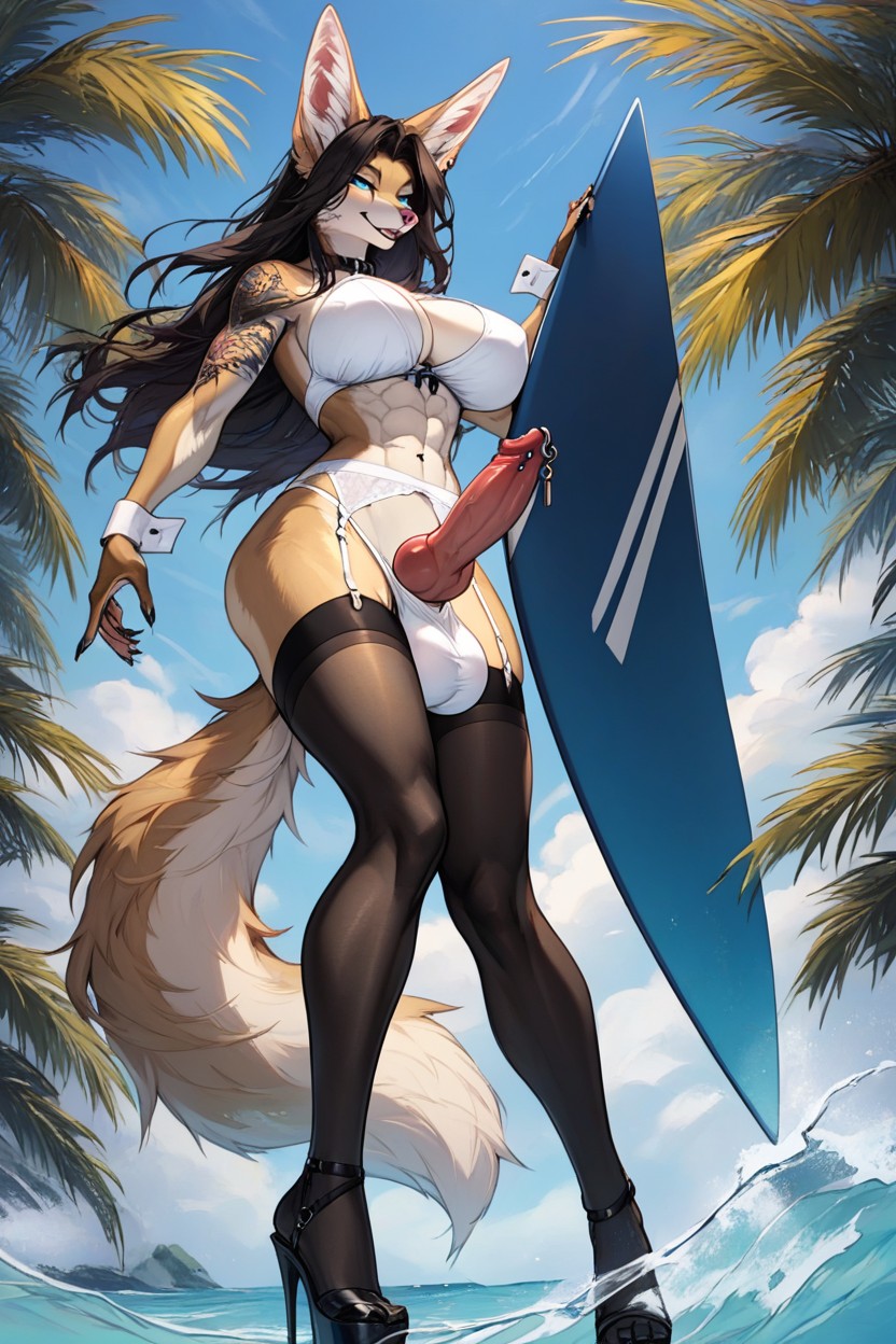 Antro Coyote, 거대한, Coyote Furry Female 퍼리 AI 야짤