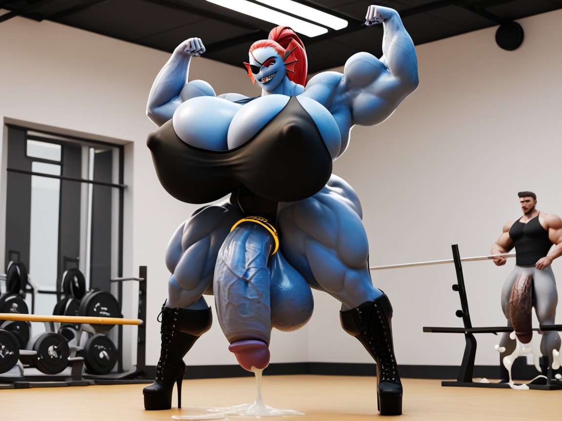 Hyper Muscles Macro Hyper Gigantic Balls Gigantic, Long Thick Cock, 难以置信的超长阴茎 AI獸人黃片