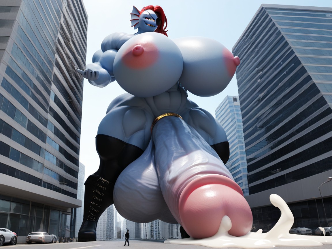 Futanari, Platform High Heel Boots, 25+ Furry AI Porn