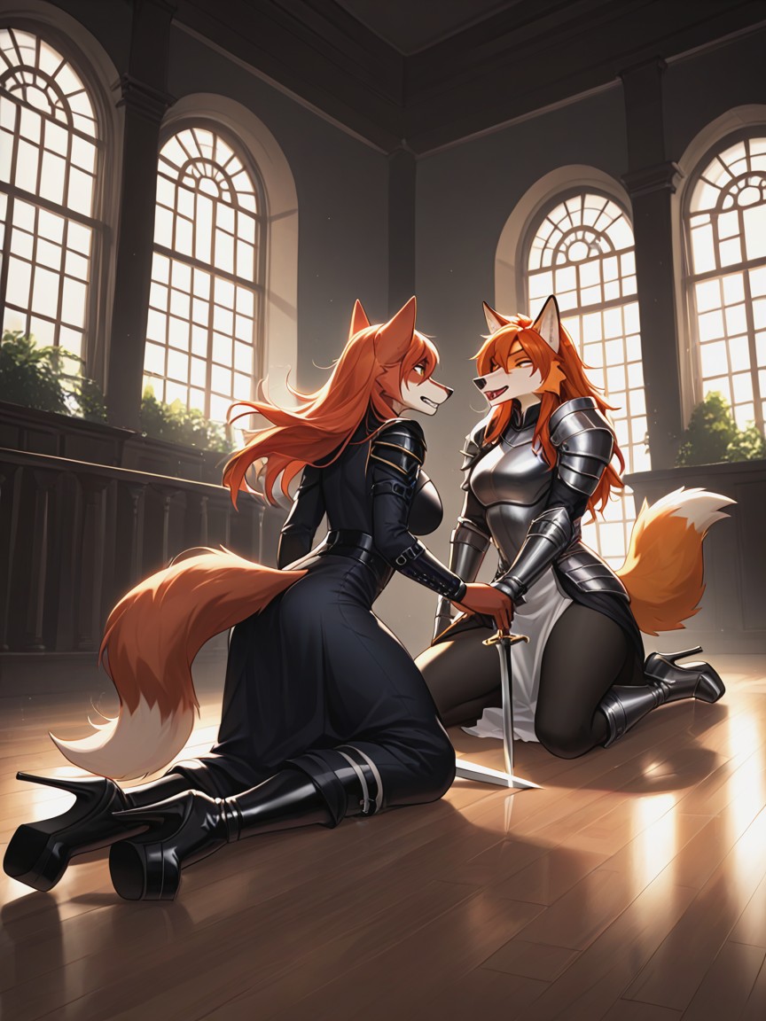 Higth Angle, 2 People, Two Characters Furry AI Porn