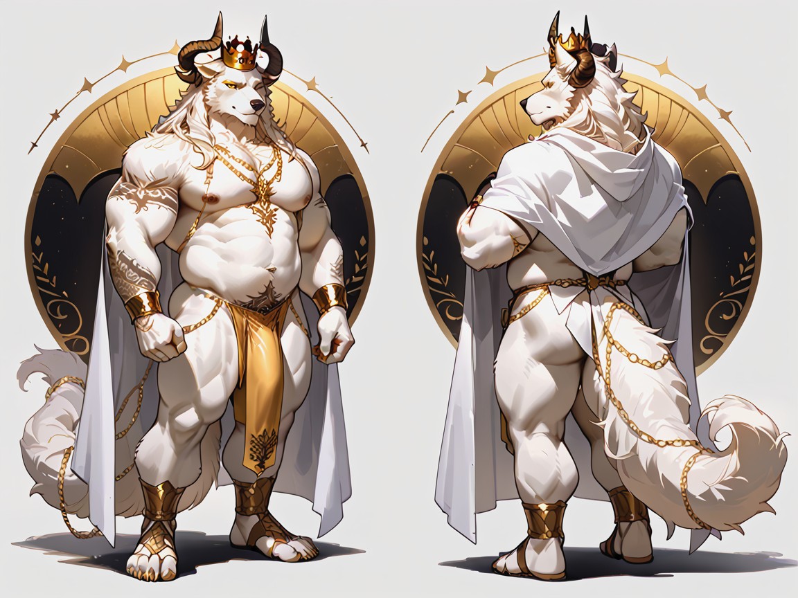 Full Body, Only, Curly Fur AI獸人黃片