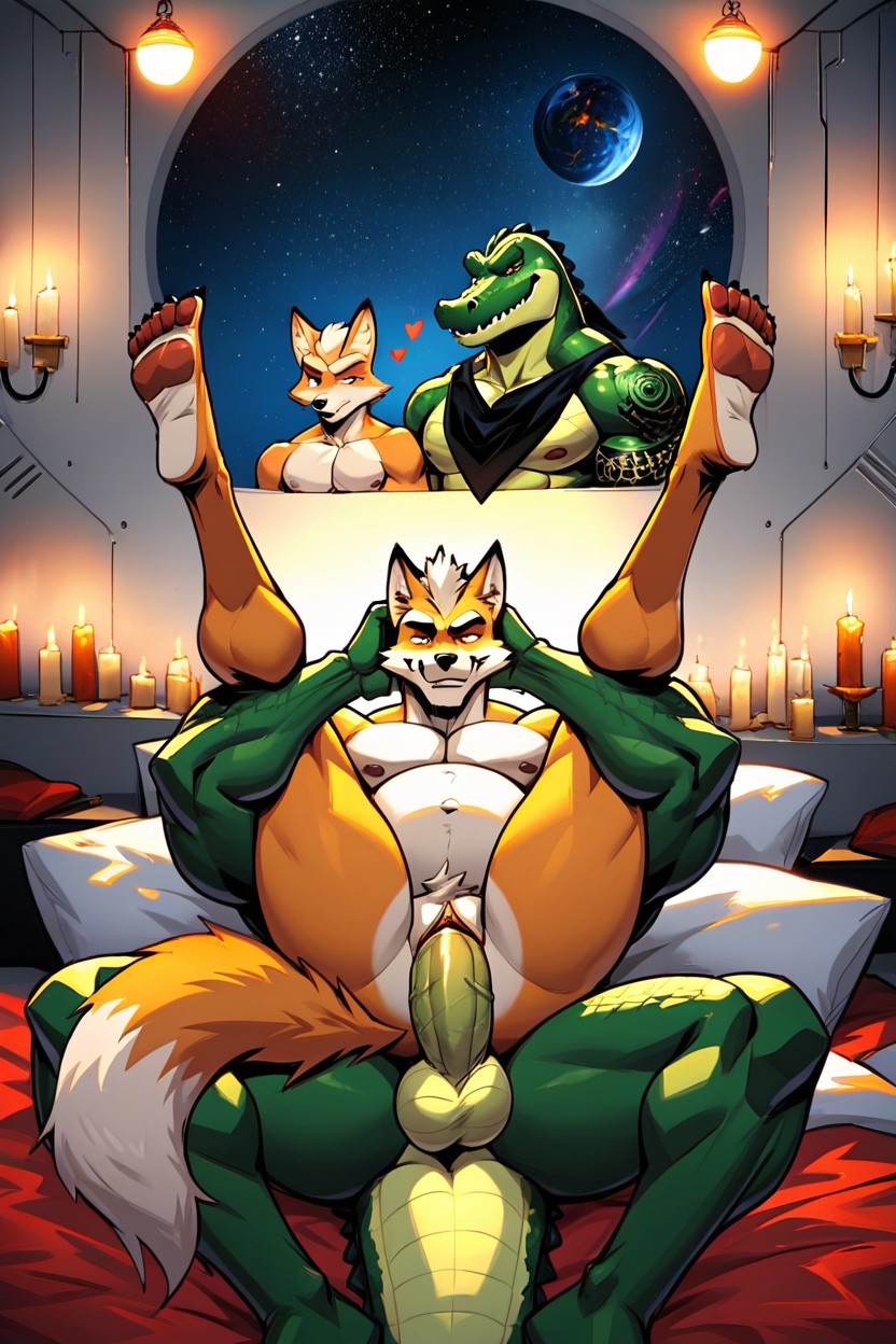 Gay, Cartoonish, Alligator Monster Furry AI Porn