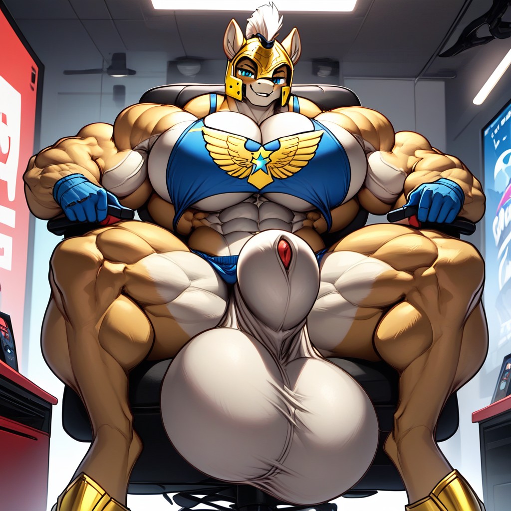 Hyper Balls, Gamer Setup, Modeling Furry AI Porn