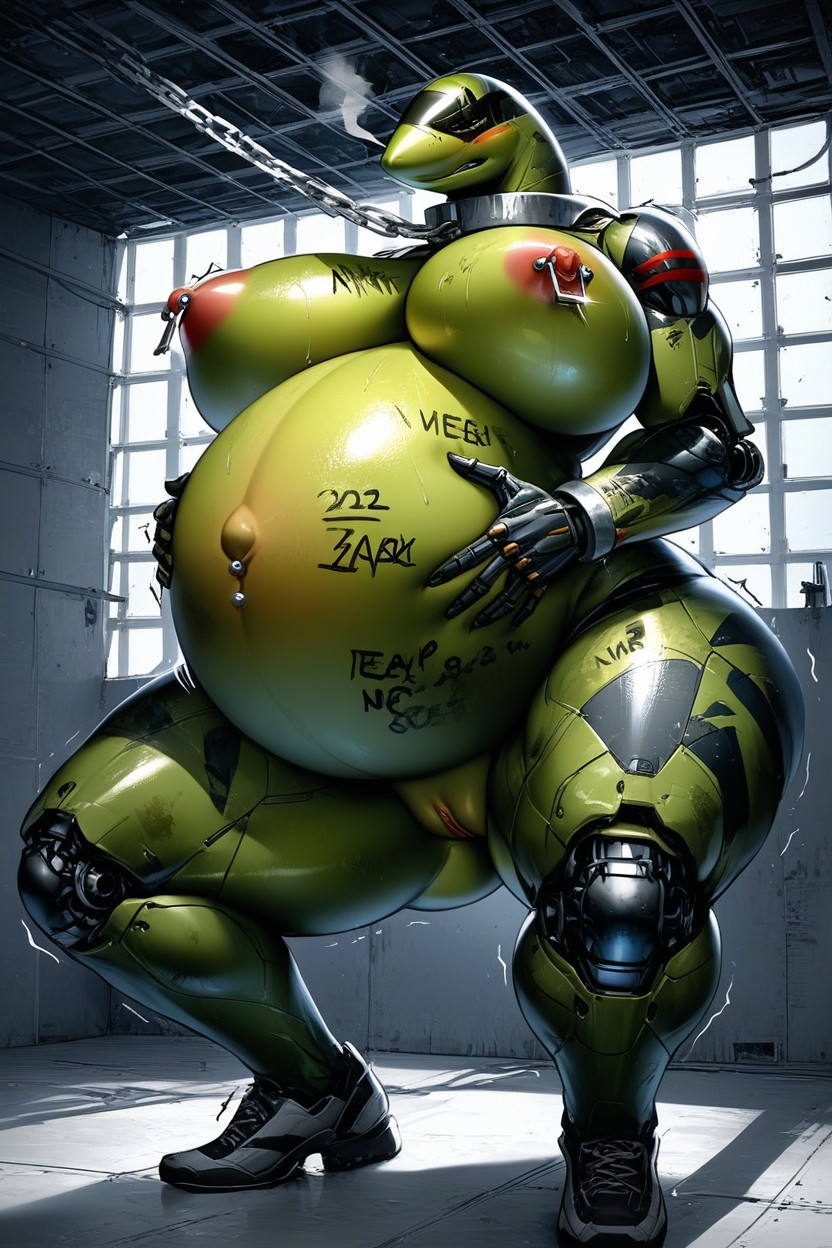 Labor, Prison, Belly Bulges Furry AI Porn