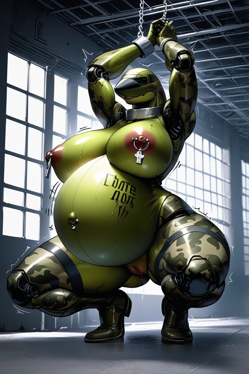 Navel Piercing, Living Machine, Sweat Furry IA