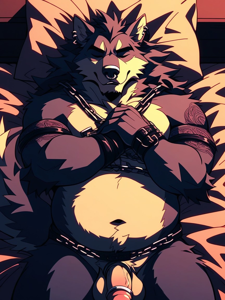 Chubby, Bottom Up View, Covered In Fur Furry AI Porn