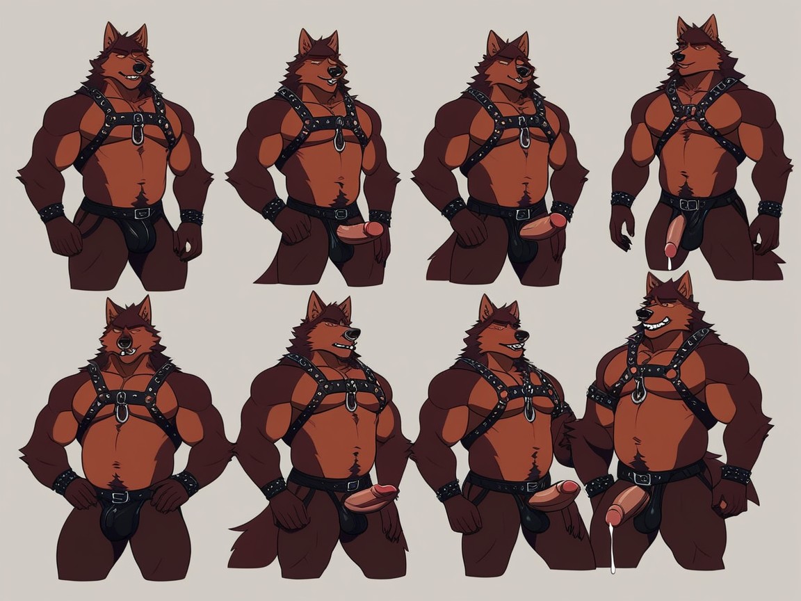 Chubby, Bodybuilder, Orgy Furry AI Porn