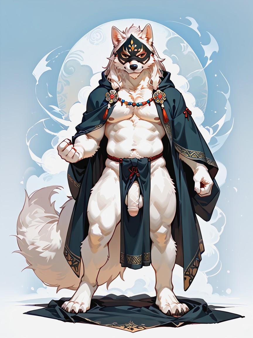 Soft Hair, Strong, Very Big Tail Furry AI Porn