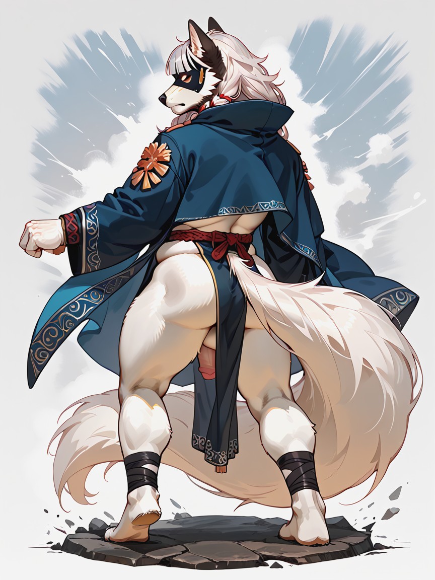 18+, Fat Belly, Rear View Furry IA