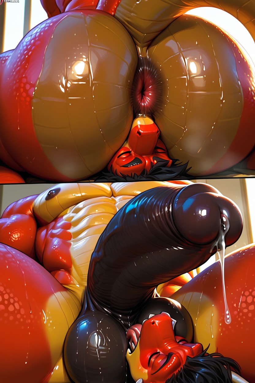 Dick Focus, Multiple Views, Dick Furry AI Porn