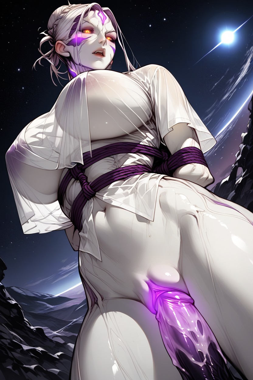 Breast Curtain See Through, Transparent Penis Purple Toy See Through, Penis Inside Pussy Furry IA