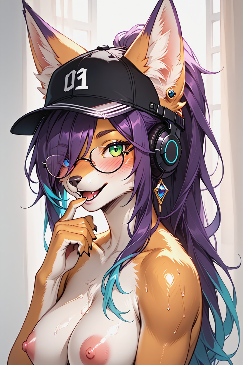 18+, Full Face Blush, Detailed Furry AI Porn