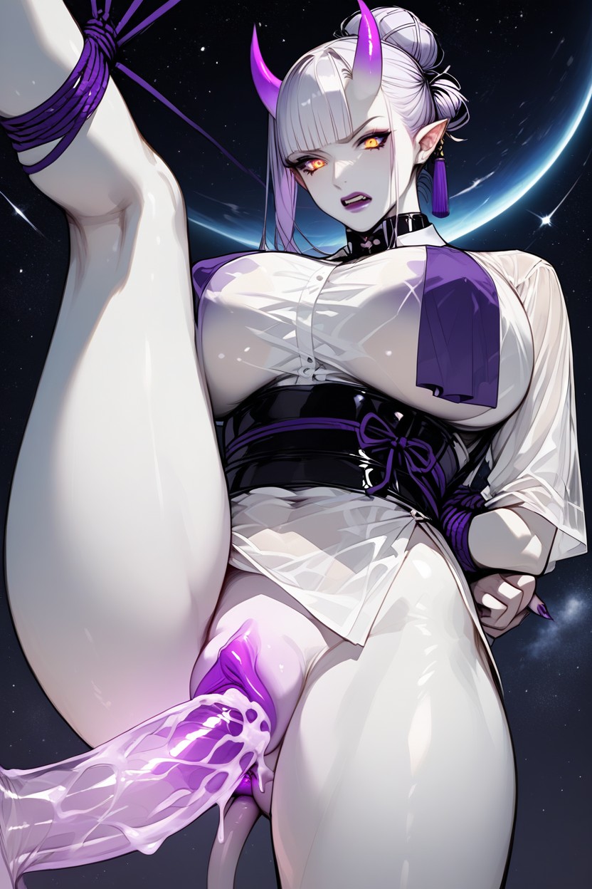 White Body, Mating Press, White Shirt Very Long Furry AI Porn