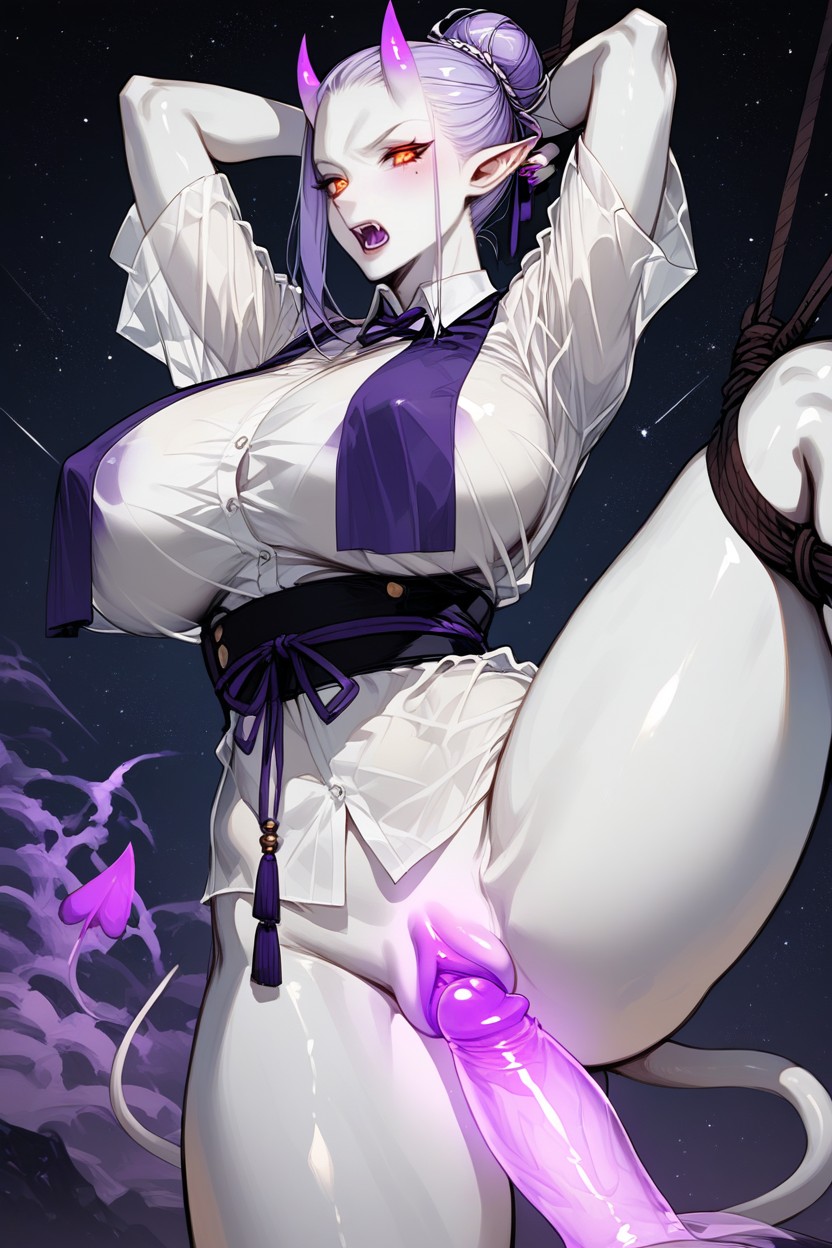 See Through Clothes, Atado, Brazos Detrás De La Espalda Furry IA