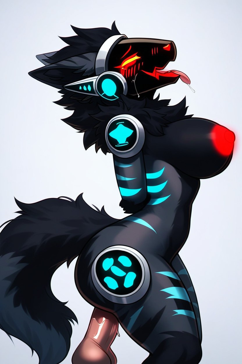 Squiting Orgasm, 25+, Stimulated Ahegao Furry AI Porn