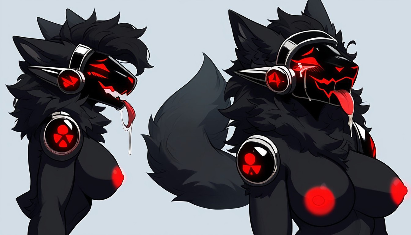 Belly Bulge, Rear View, Squiting Orgasm Furry AI Porn