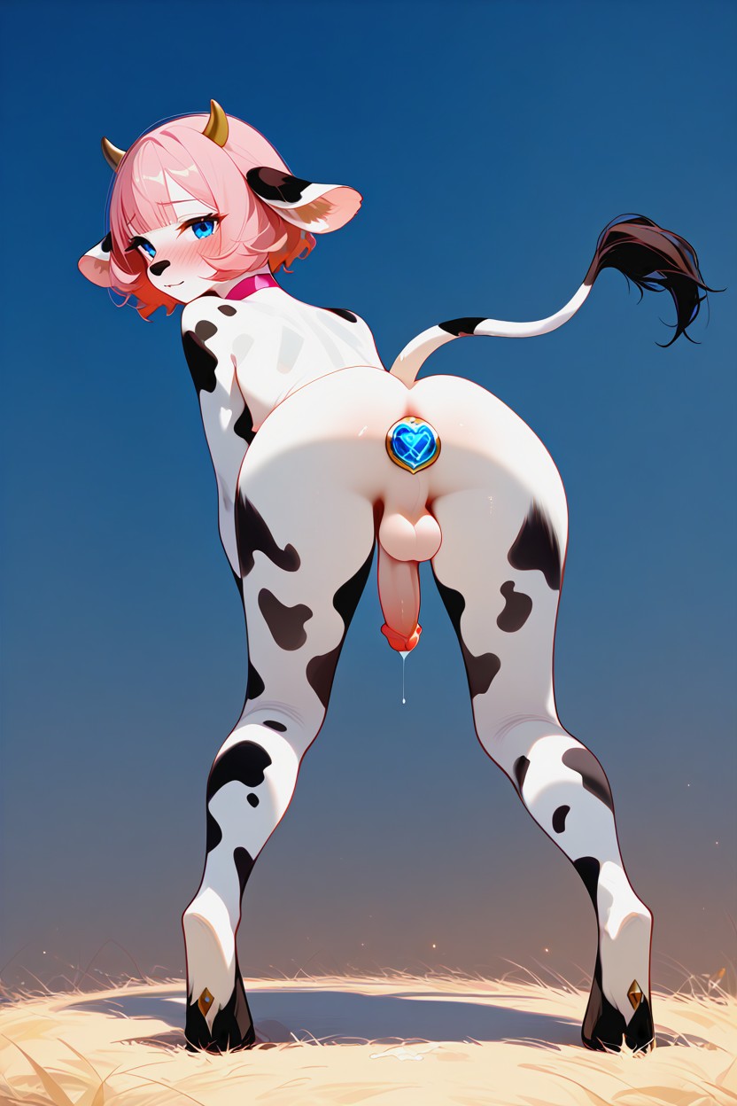 Naked, Anal, Pink Hair Furry AI Porn