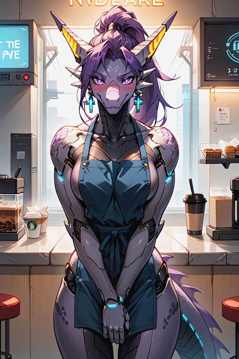 Person, Earrings, High Tech Furry AI Porn