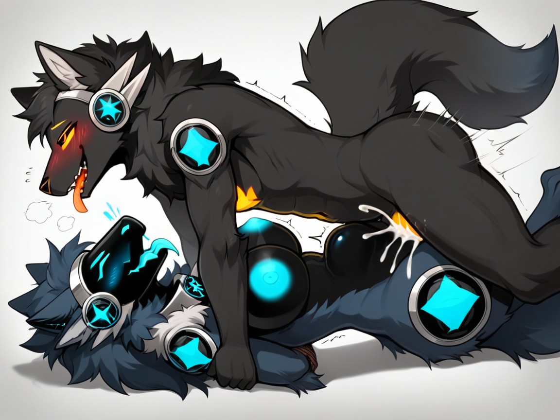Belly Bulge, Shocked, Large Ass Furry AI Porn