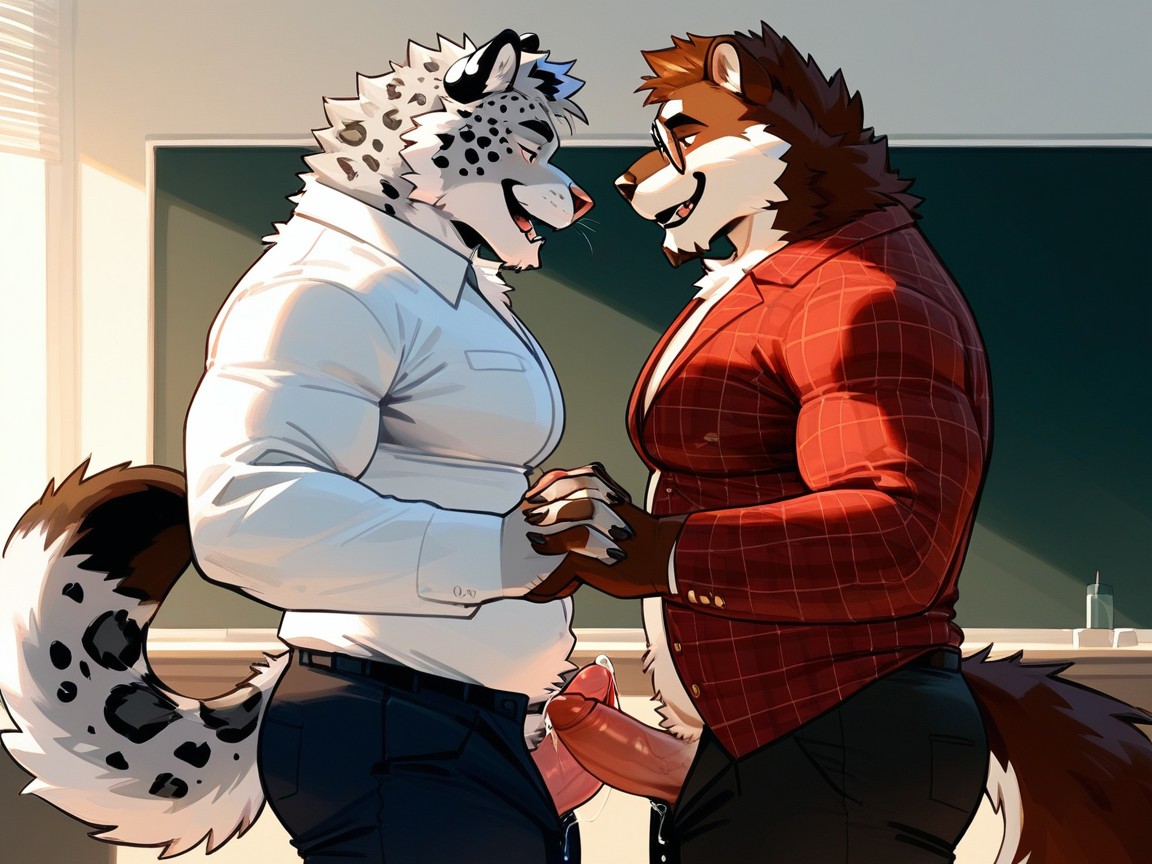 Professor Outfit, 18+, Dense Tail Furry AI Porn