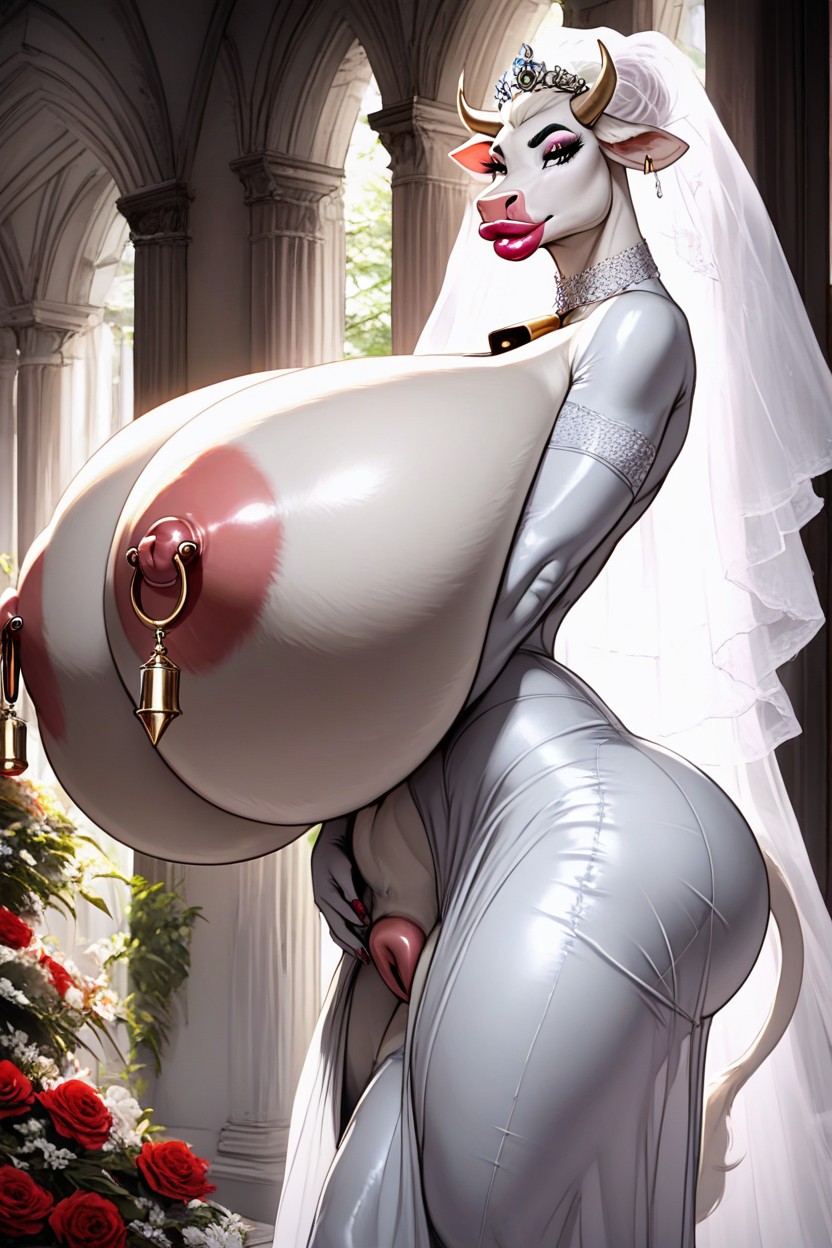 Side View, Large Ass, Cow Furry IA