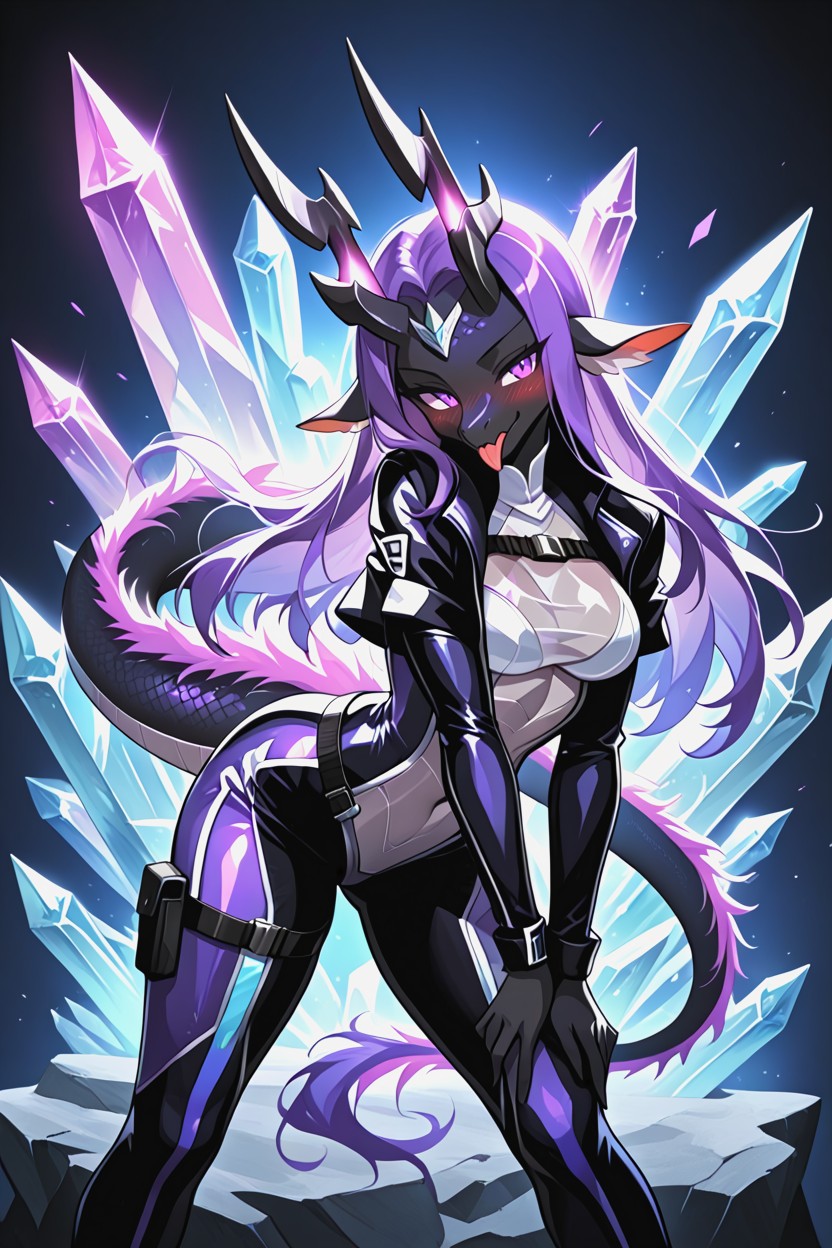 Small Ass, Techwear Fashion, Cropped Jacket Furry AI Porn