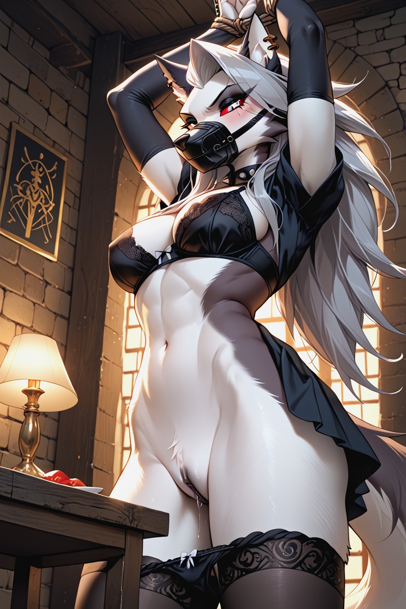Dark Black Anus, Close Up, Cumshot Furry AI Porn