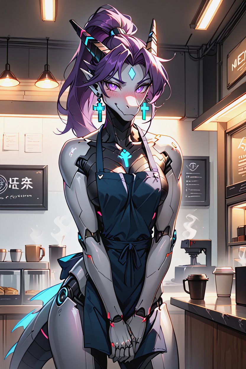 Person, Earrings, Front View Furry AI Porn