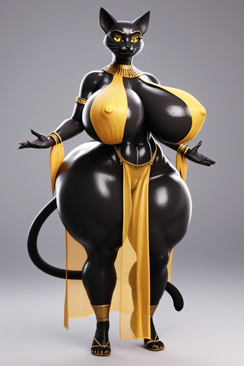 D, Model, Cat Furry AI Porn