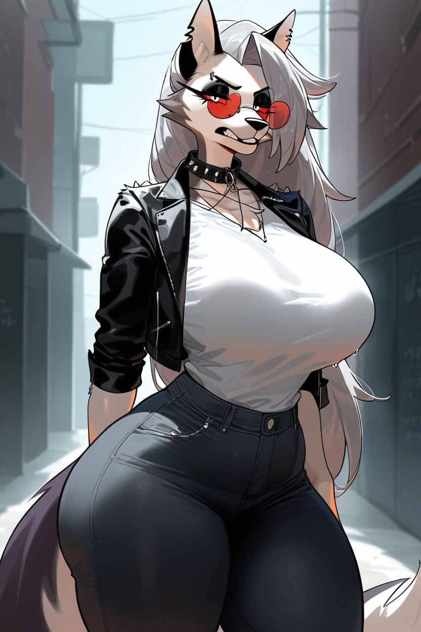 Delgada, Cowboy Shot, Black Eyeshadow Furry IA