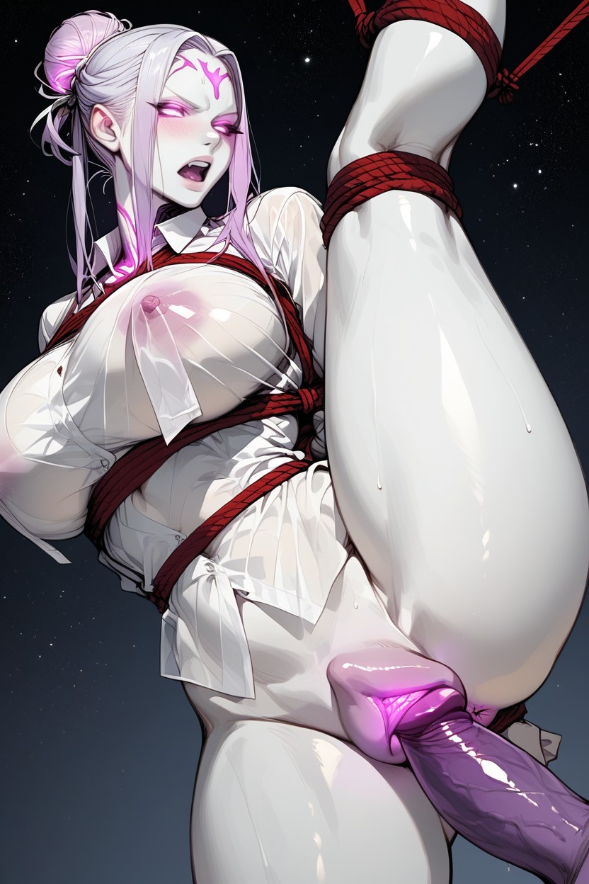 Arms Behind Back, White Skin, Body White Skin Furry AI Porn