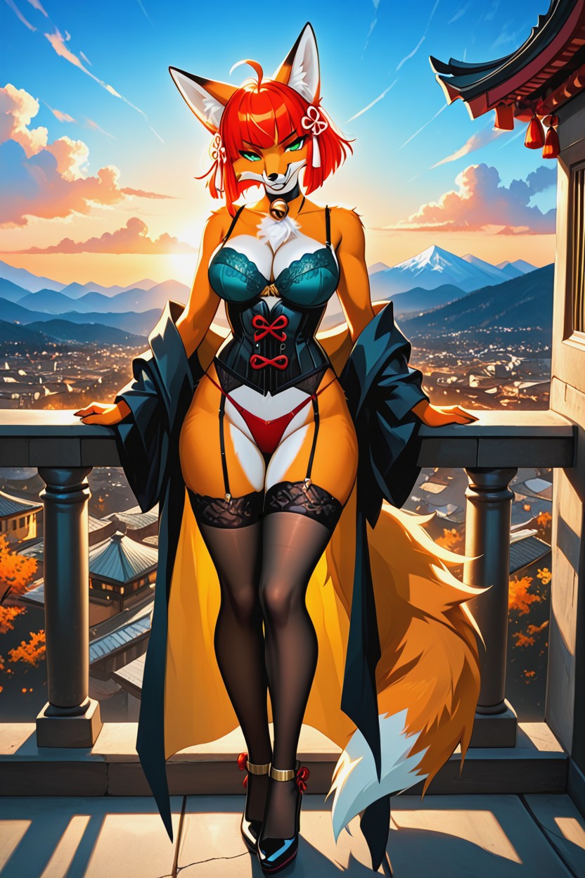 Vibrant Colors, Long Shadows, Soft Glow ファーリーAIエロ