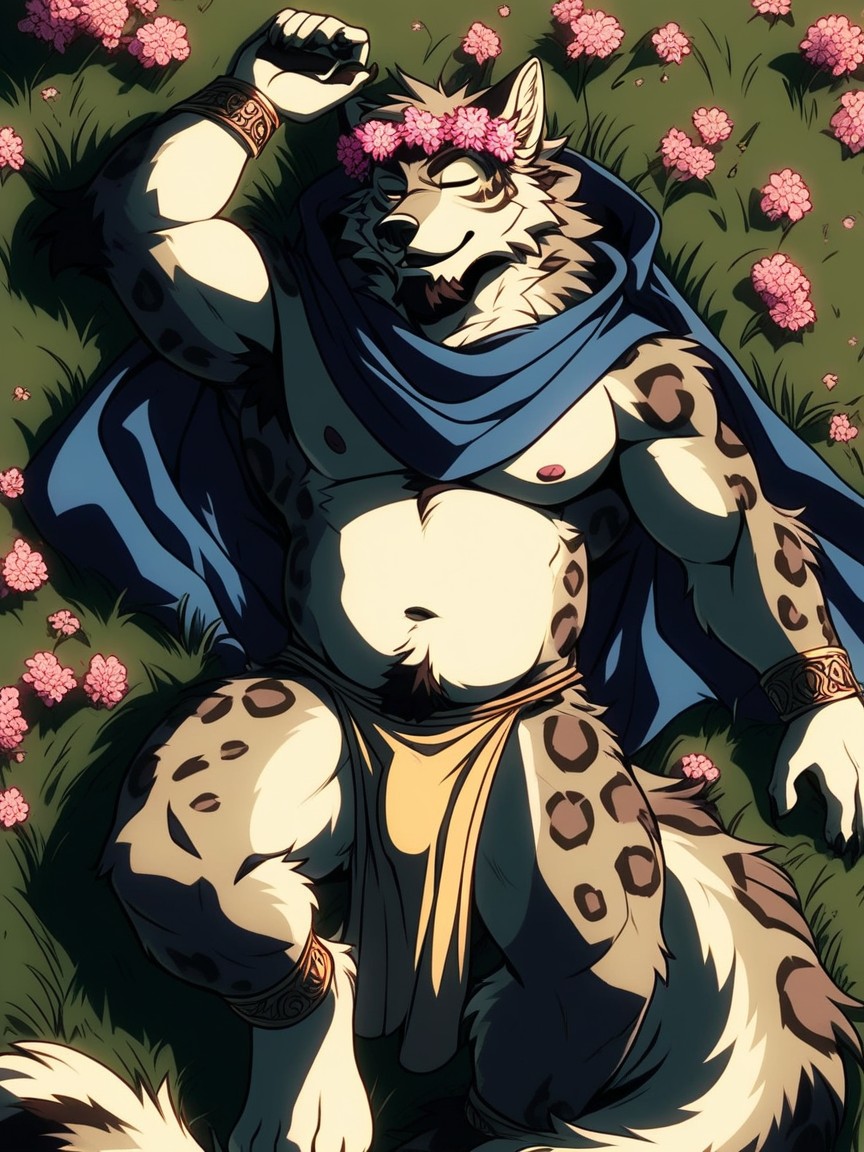 Furry Tail, Very Thick Neck Fur, Dynamic Pose Furry AI Porn
