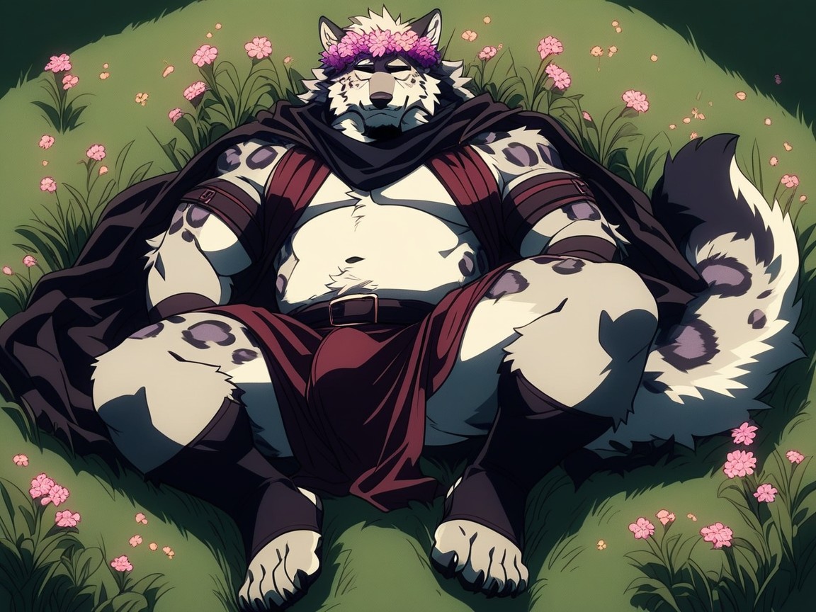 Big Body, Big Fluffy Tail, Chubby 兽人AI色情