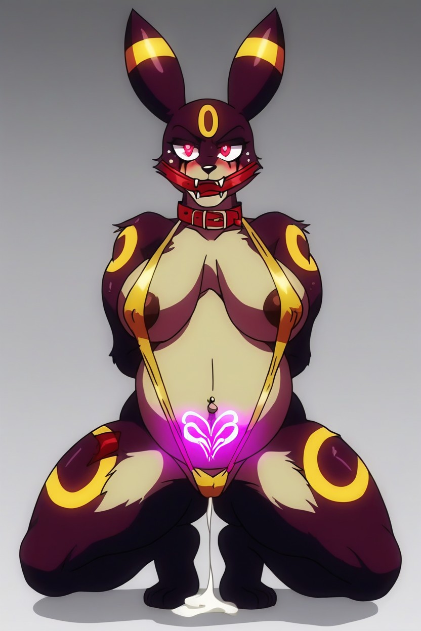 Collar, Ganzkörper, Pear Shaped Proportions Furry KI Porno