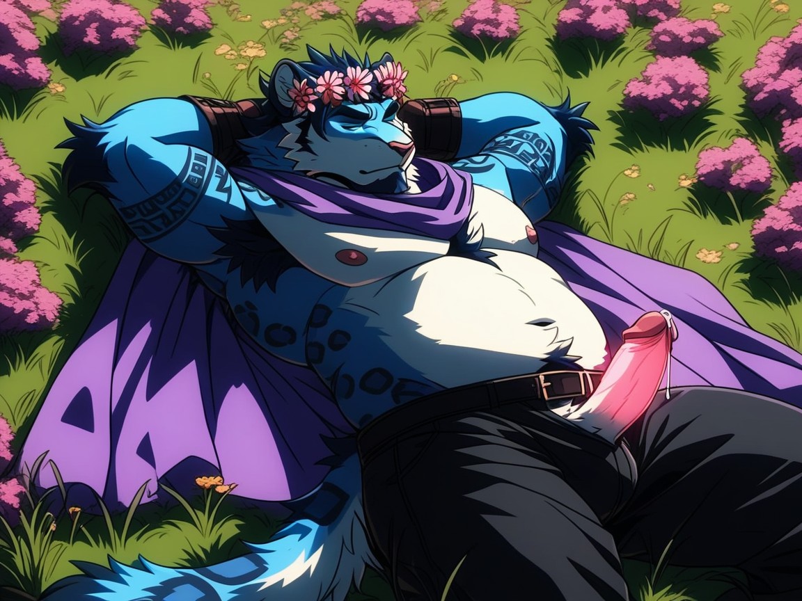 Wide Body, Thick Fuzzy Arms Fur, Dynamic Pose AI兽人黄片