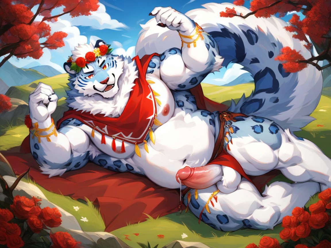 Cape, Very Thick Neck Fur, Scarf Furry AI Porn