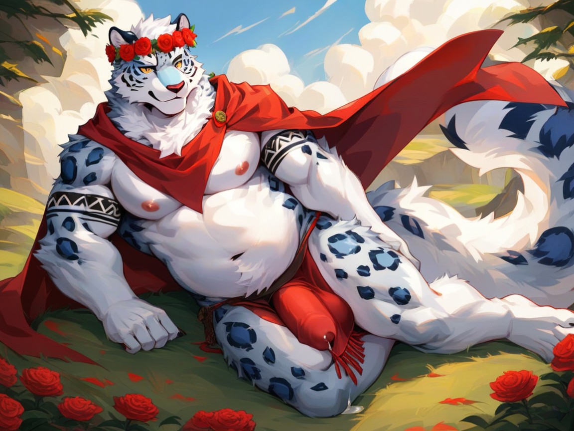 Beefy, Precum, Visible Penis Furry AI Porn