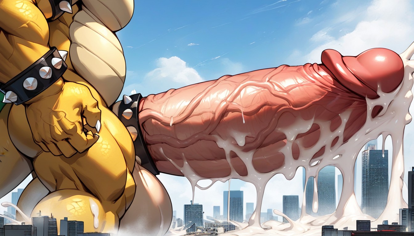 Cum Everywhere, Oversized Hyper Gigantic Balls, Oversized Hyper Gigantic Penis AI獸人黃片