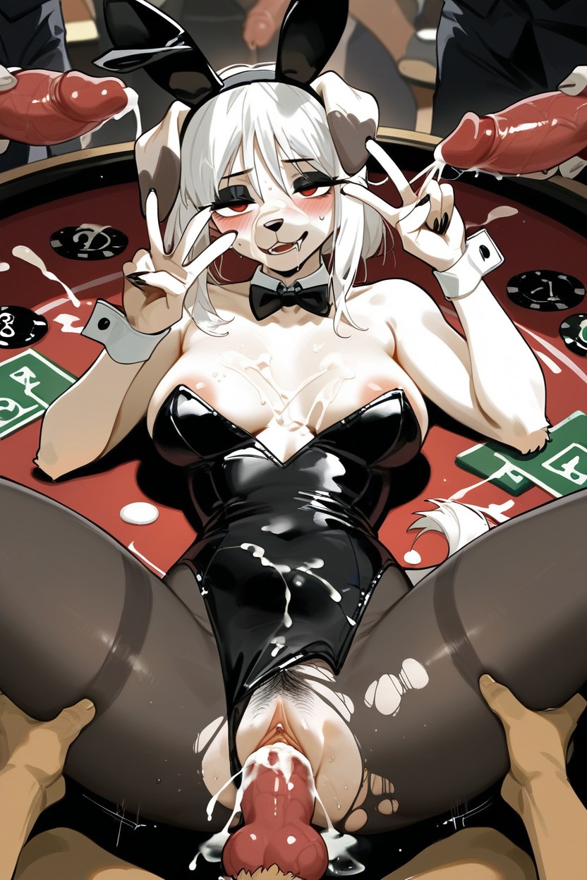 Long Messy Hair, Impregnated, Dog Furry AI Porn