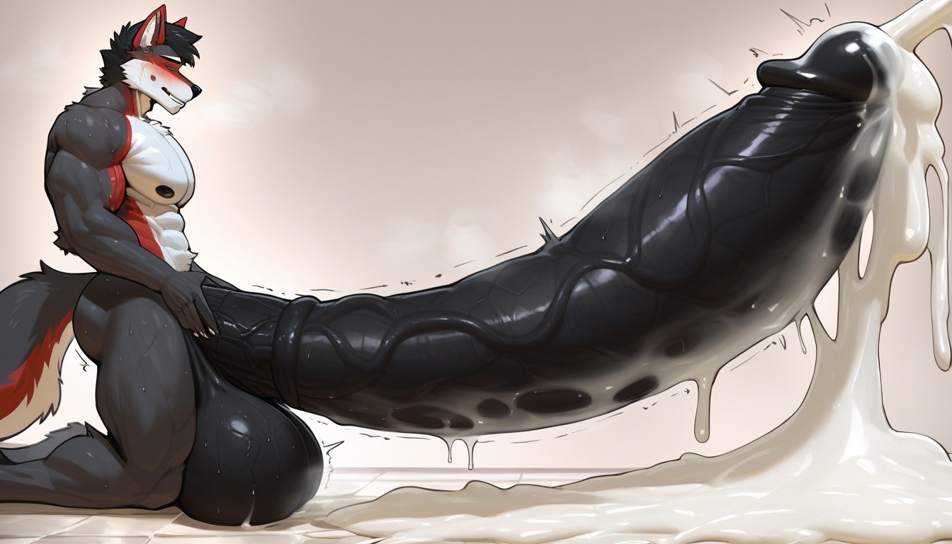 Humongous Cock, Penis Pump, Hyper Cock Furry AI Porn