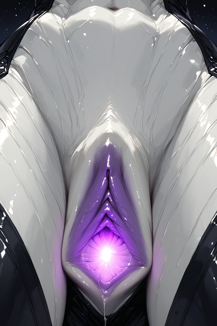 Glowing Purple Pussy, Open Pussy, White Pussy Furry AI Porn