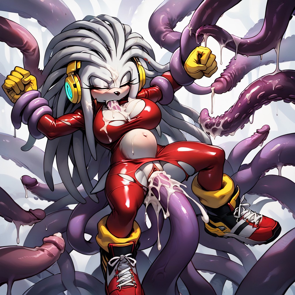 Infested Laboratory Background, Anal Penetration, Big Breast Furry AI Porn