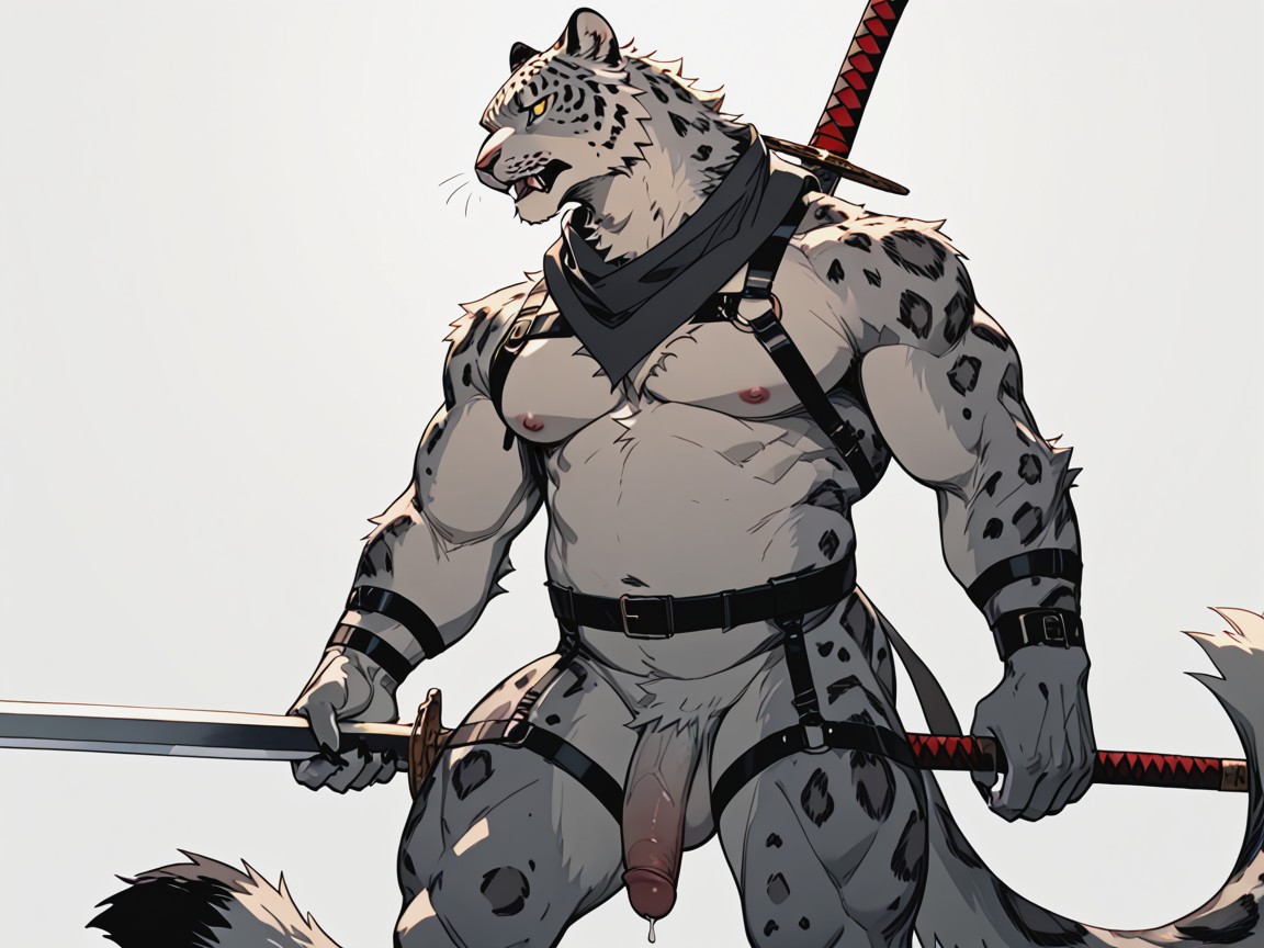 Harness, 18+, Musclegut Furry AI Porn