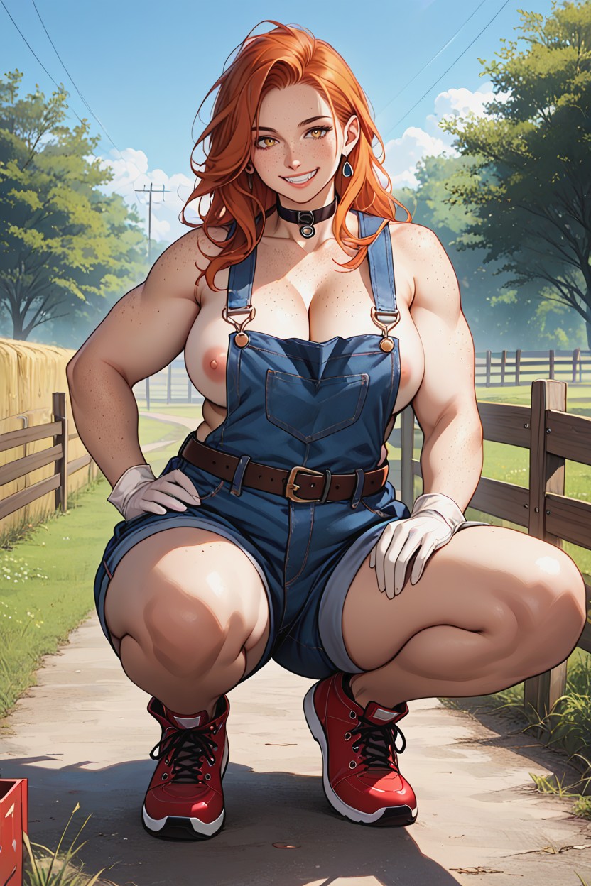Body_freckles, Curvy, Teeth Furry AI Porn