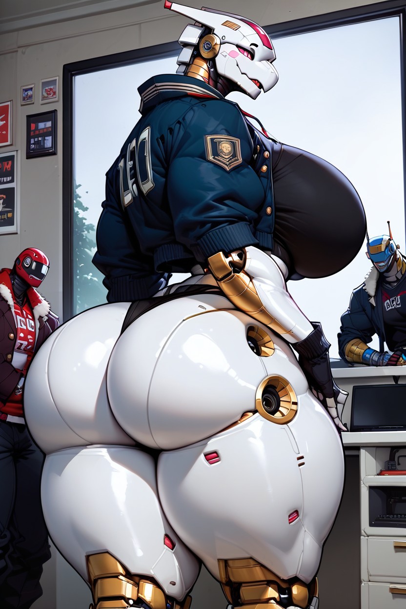 Highly Detailed, Wide Hips, Tv Head ファーリーAIポルノ
