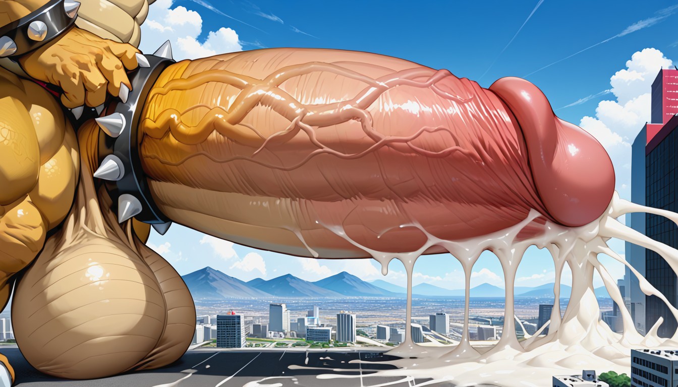 Cum On Ground, Glans, Gigantic Cock ファーリーAIエロ