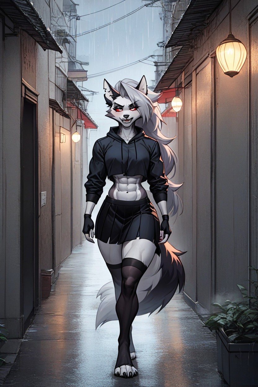 Trade, Skirt, Red Eyes AI獸人黃片