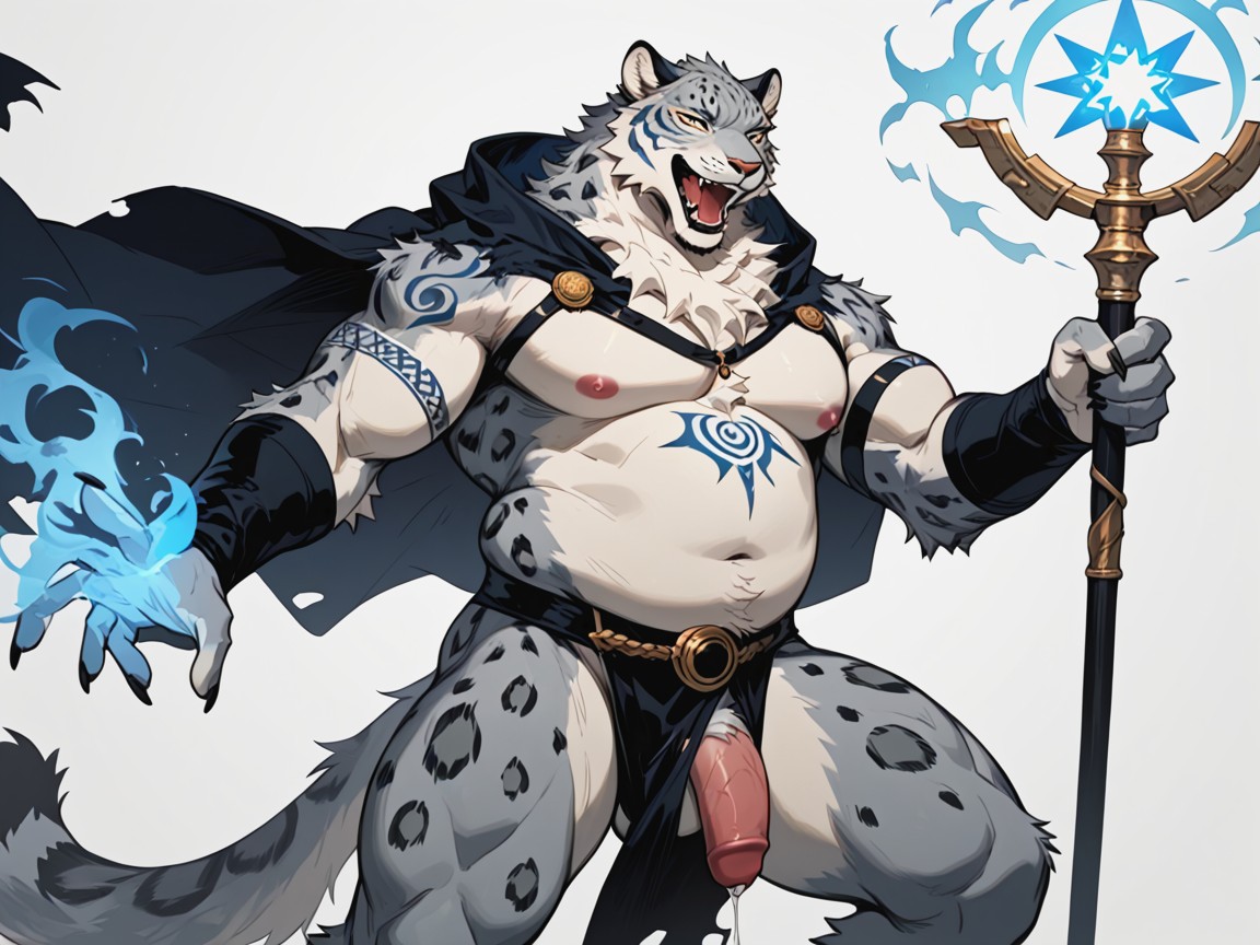 Big Giant Staff, Thick Thigh Fur, Wide Beefy Body Furry IA