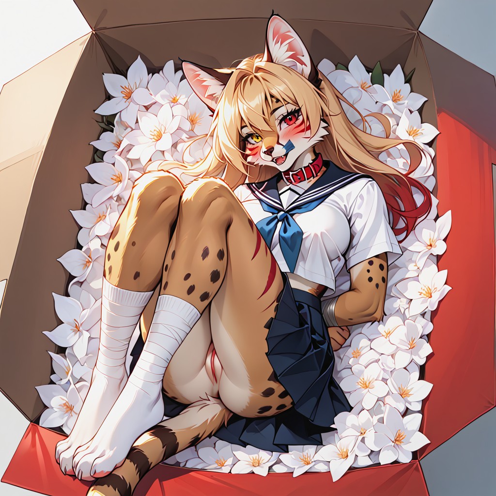Restrained, Beautiful Face, Knees Up AI獸人黃片